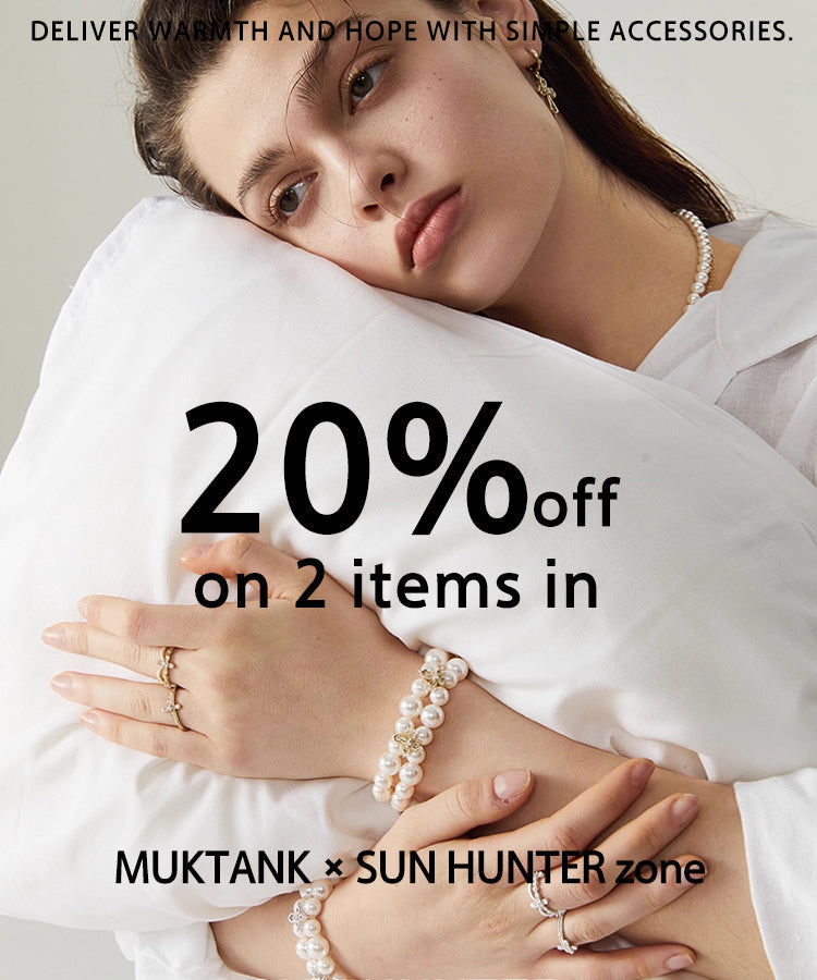 MUKTANK x SUN HUNTER Round Freshwater Pearl Ring