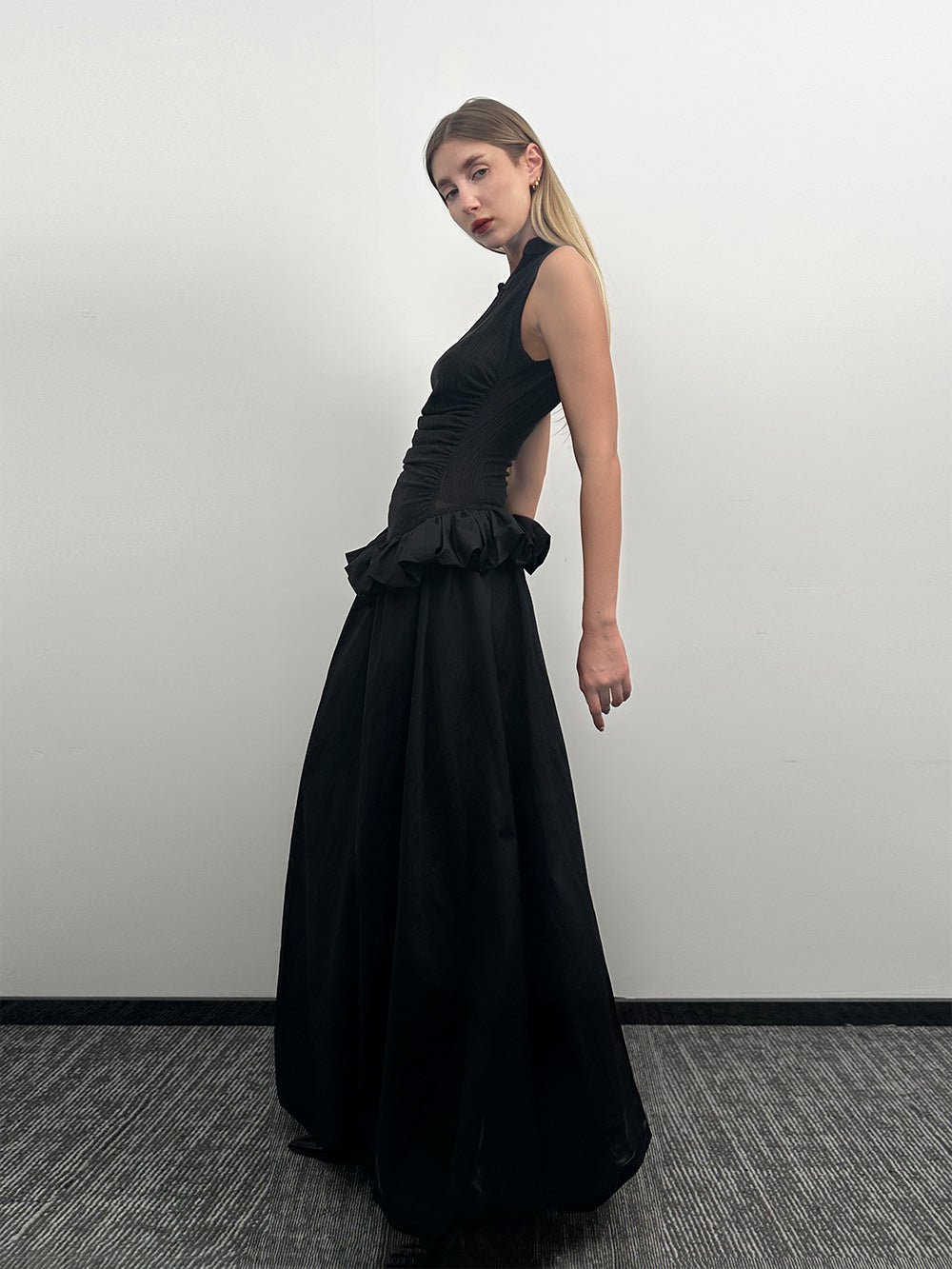 MUKTANK×Jqwention Neo-Chinese style puffy dress