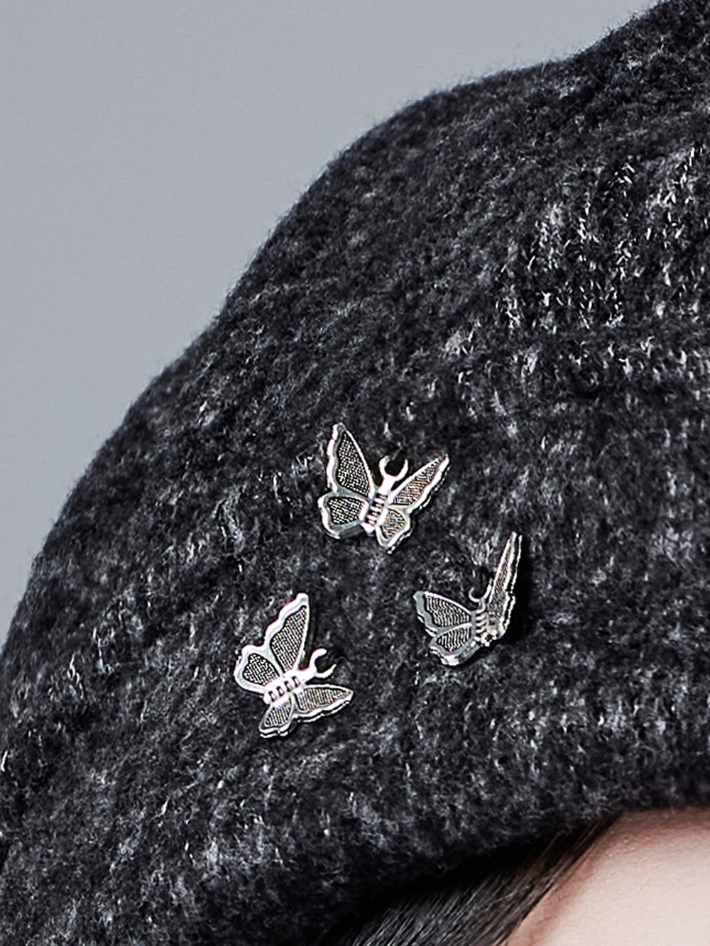 MUKTANK × CUUDICLAB Butterfly Newsboy Cap