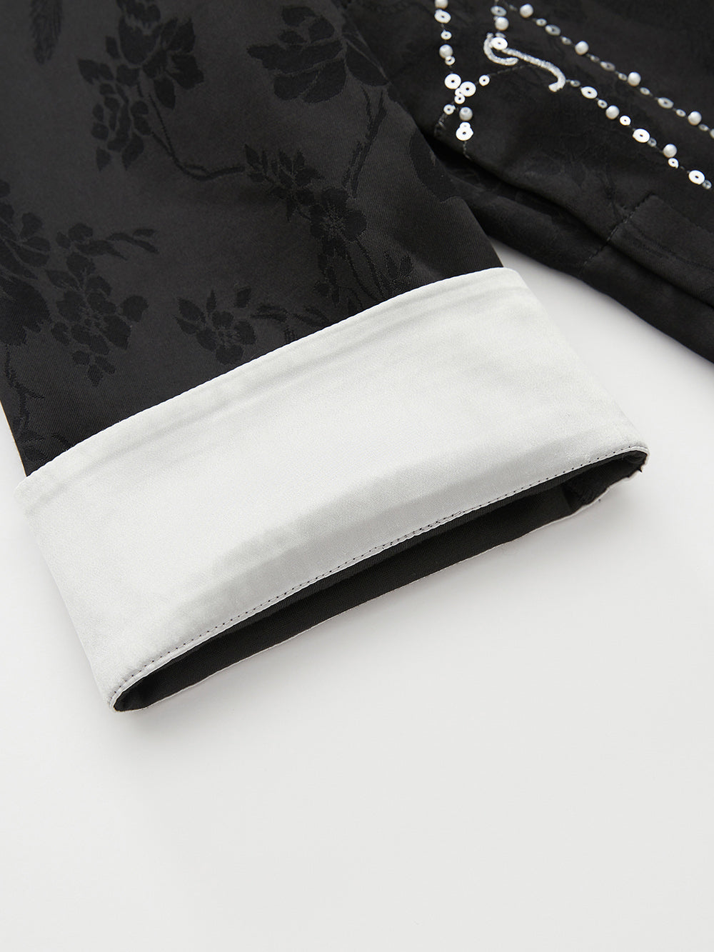 MUKZIN Linglong“Stardust”Asymmetrical Collar Shirt Jacket.