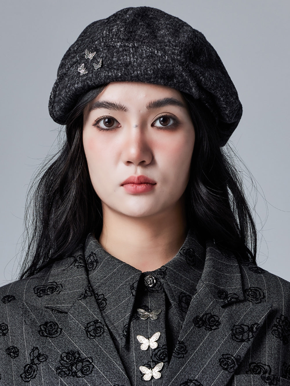 MUKTANK × CUUDICLAB Butterfly Newsboy Cap