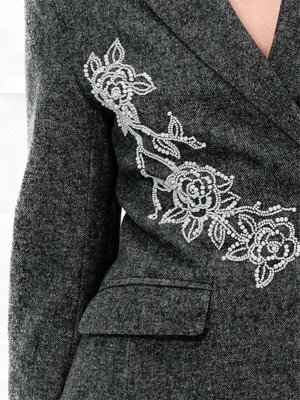 MUKTANK×LOUMUTAKU Camellia - patterned Suit Jacket