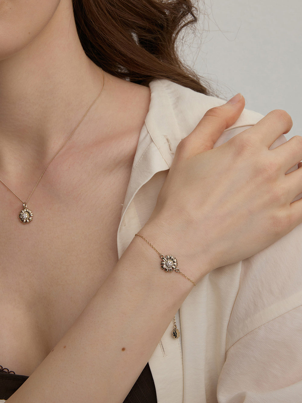 MUKTANK×SUN HUNTER Garden Single Daisy Bracelet