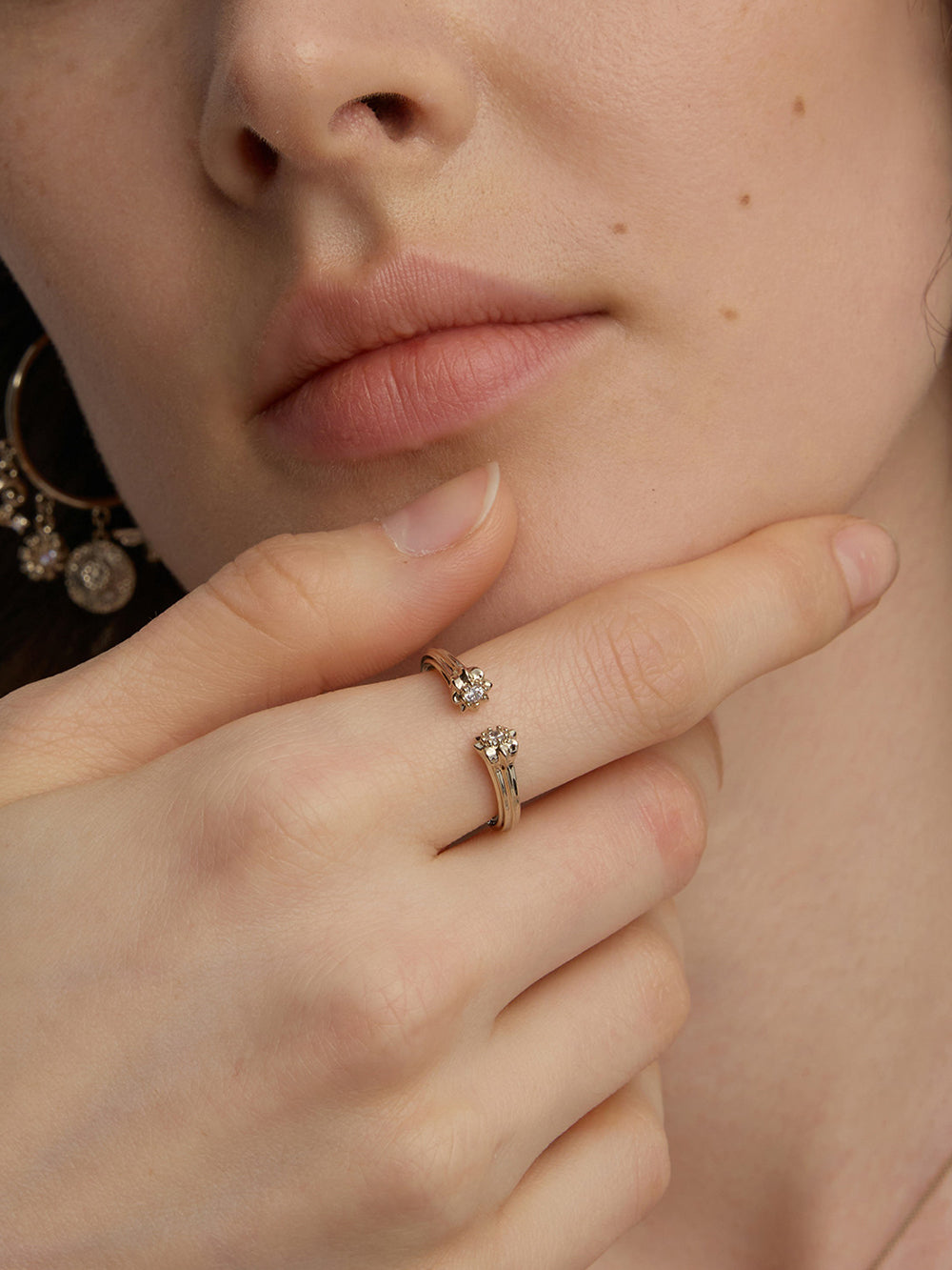 MUKTANK×SUN HUNTER Garden Flower Stem Ring