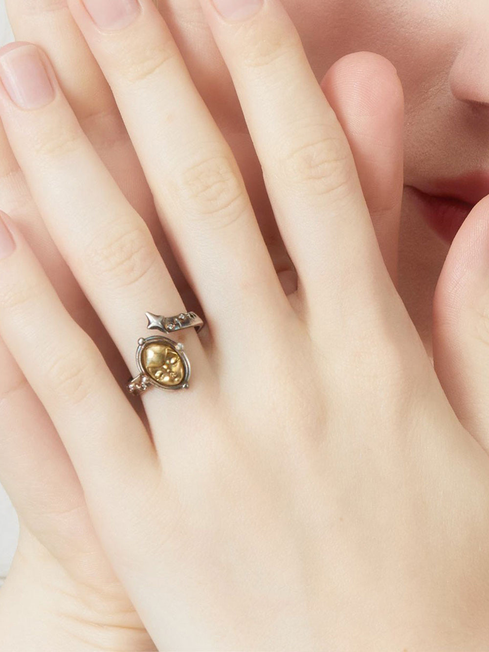 MUKTANK x QUANDO Lilith Star Silver Ring