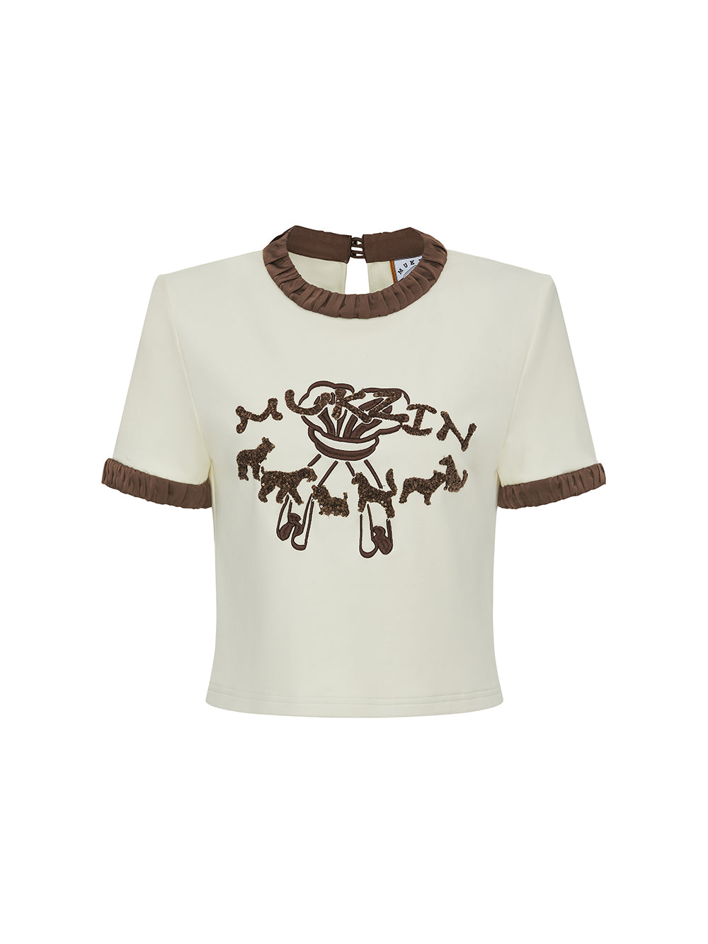 MUKZIN Slim Fit Casual Comfortable Color Block Short T-shirt
