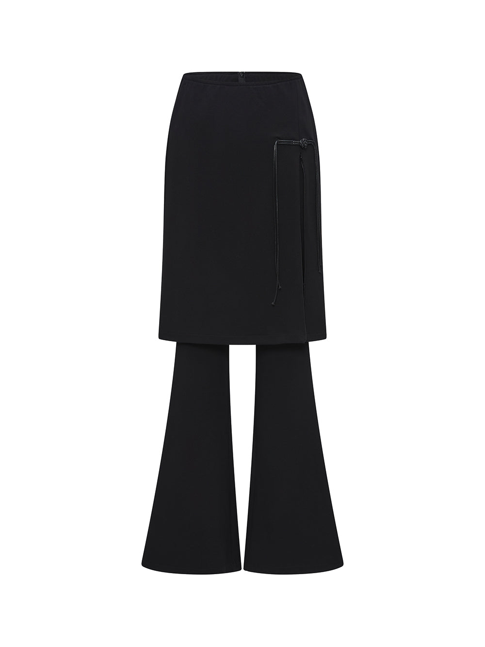 MUKZIN Linglong "Shadow" Chinese Retro Fake Two-Piece Bell-bottom Pants