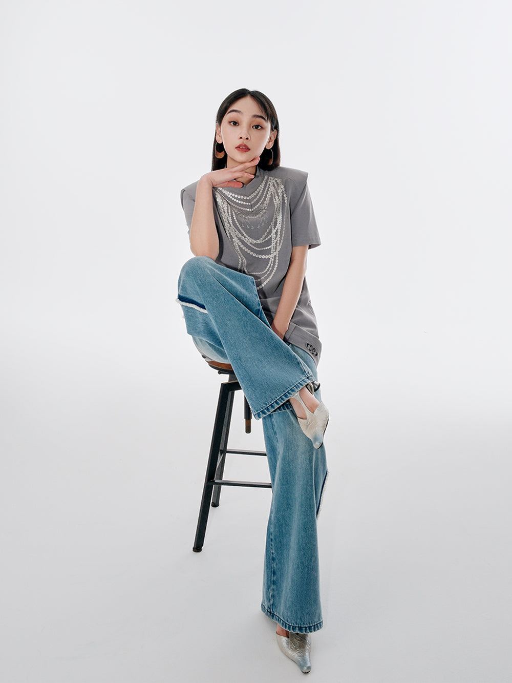 MUKZIN Gray Fashion Dress