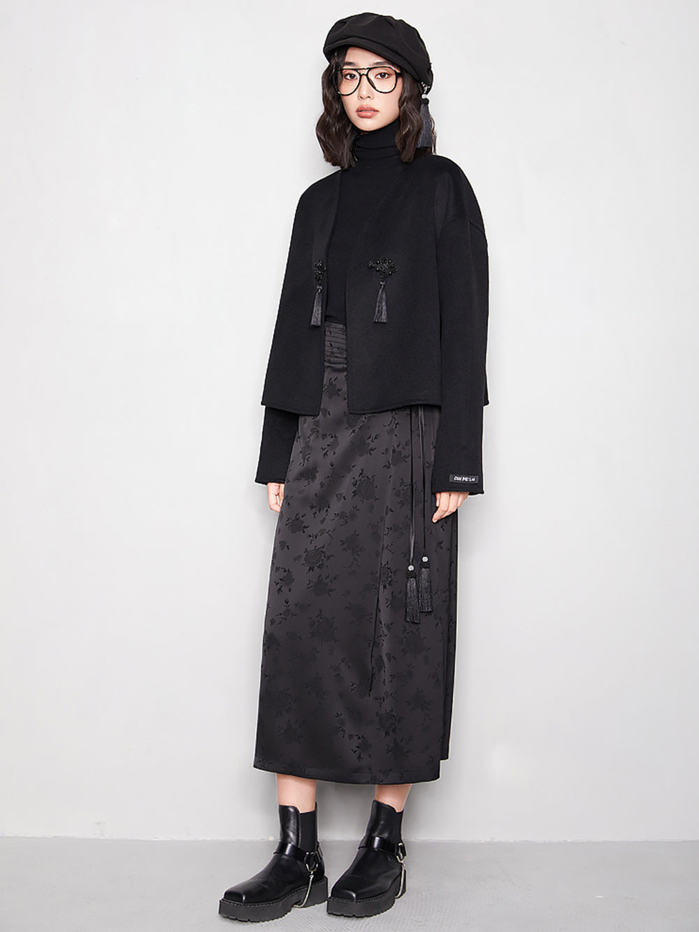 MUKTANK x CUUDICLAB Tassel Double-faced Woolen Coat