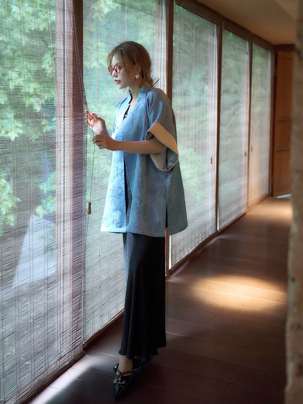 MUKZIN Tricolor Chinese Cheongsam Jacket