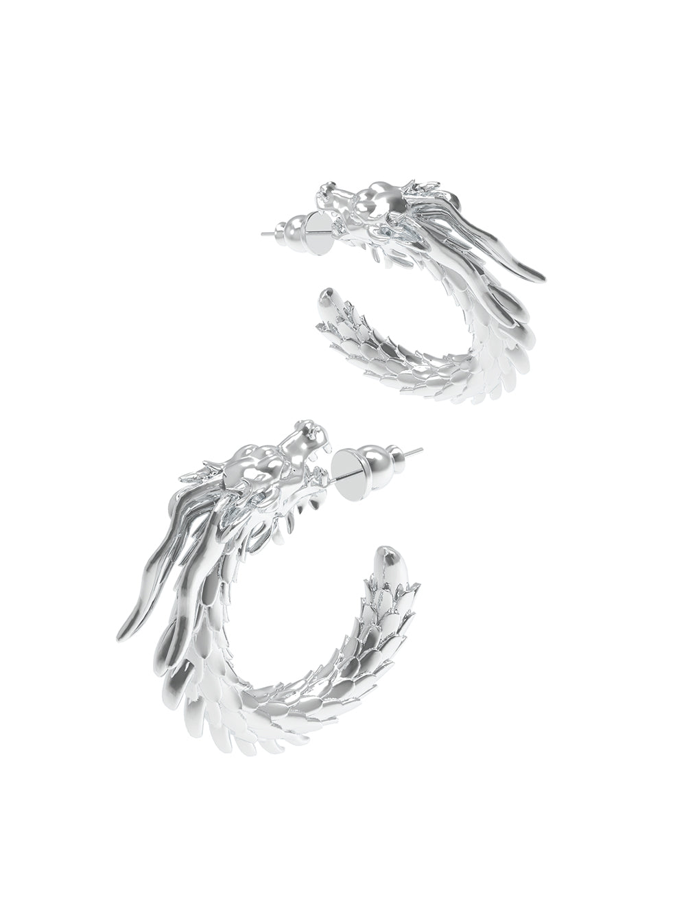 MUKTANK x Mandarin Zan Club Swimming Dragon in the Abyss Earrings Series
