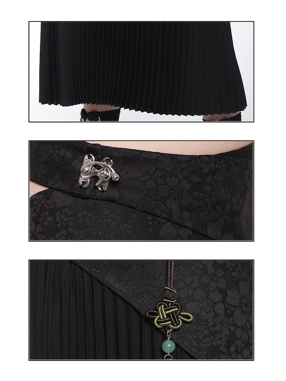 MUKTANK × CUUDICLAB Modified Song-style Pleated Skirts