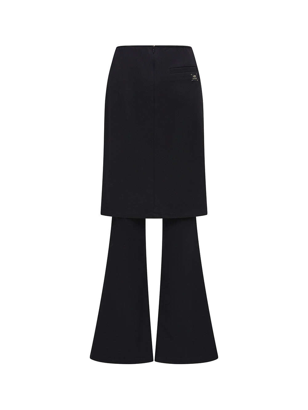 MUKZIN Linglong "Shadow" Chinese Retro Fake Two-Piece Bell-bottom Pants