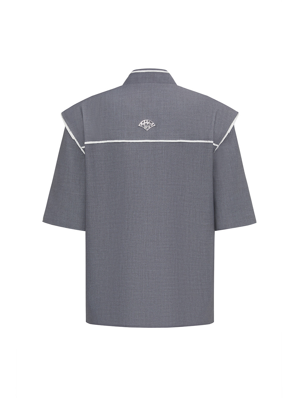 MUKZIN Chinese Style Gray Loose Simple Shirt