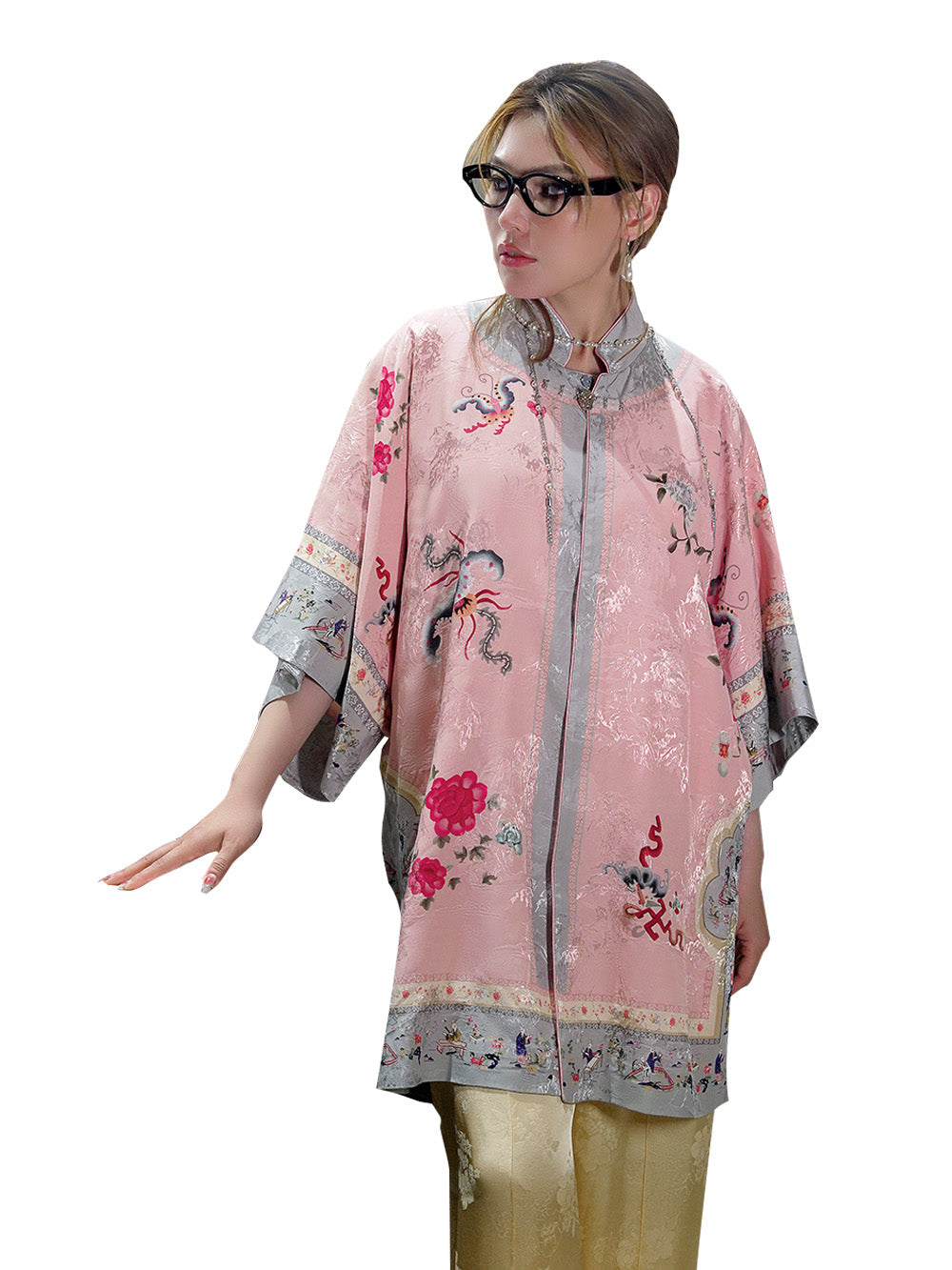 MUKZIN Chinese Style Cheongsam Retro Long Coat