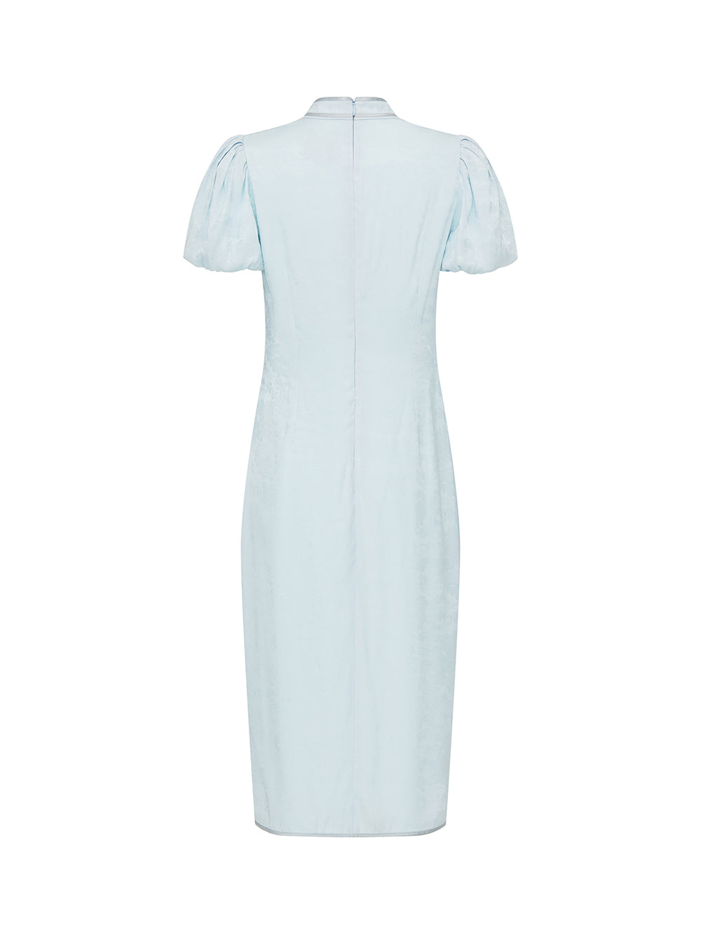 MUKZIN Charming Cheongsam Hollow Puff Sleeves Embroidered Slits