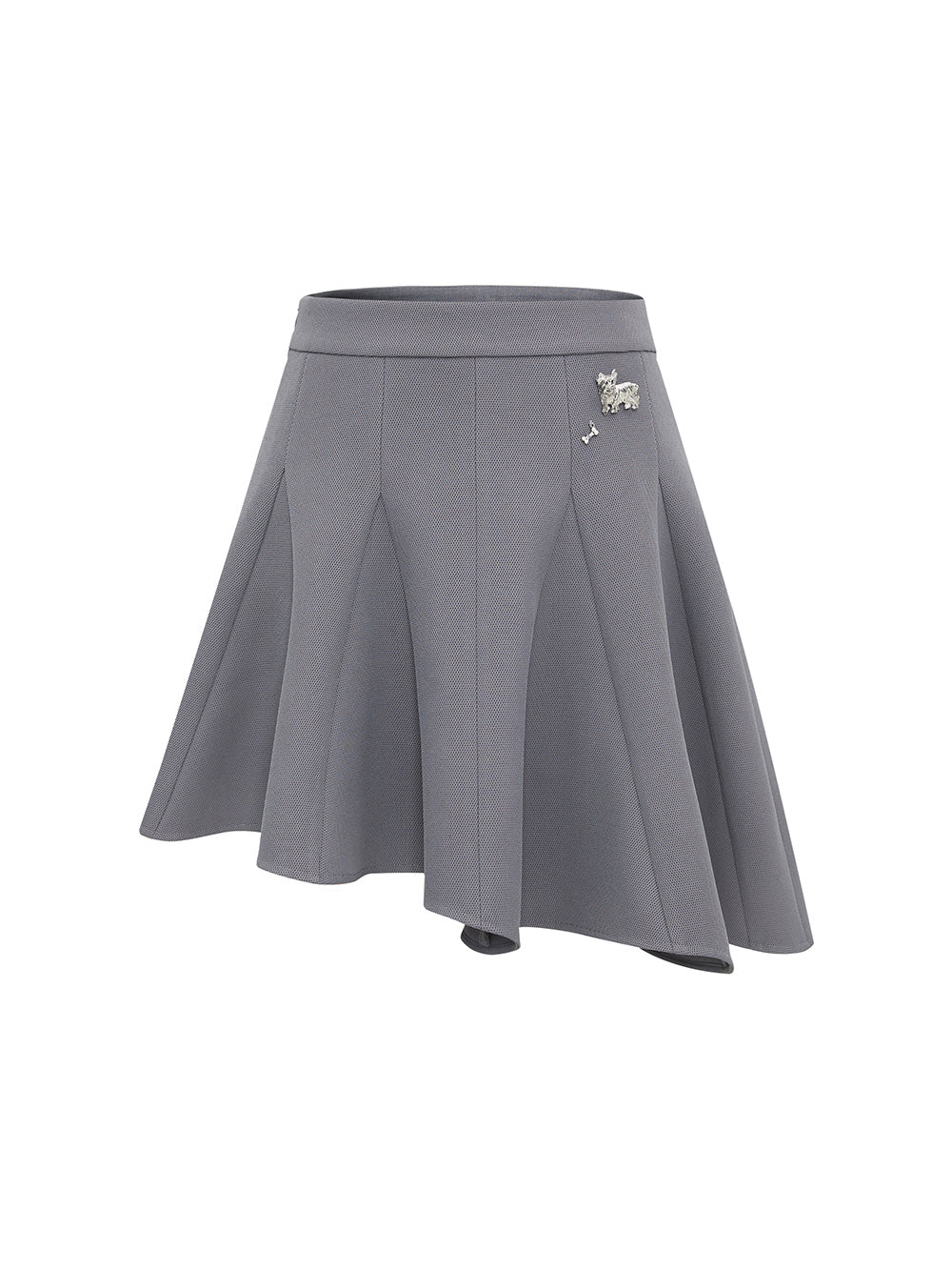 MUKZIN Gray Versatile Slim Fashion Irregular Skirt