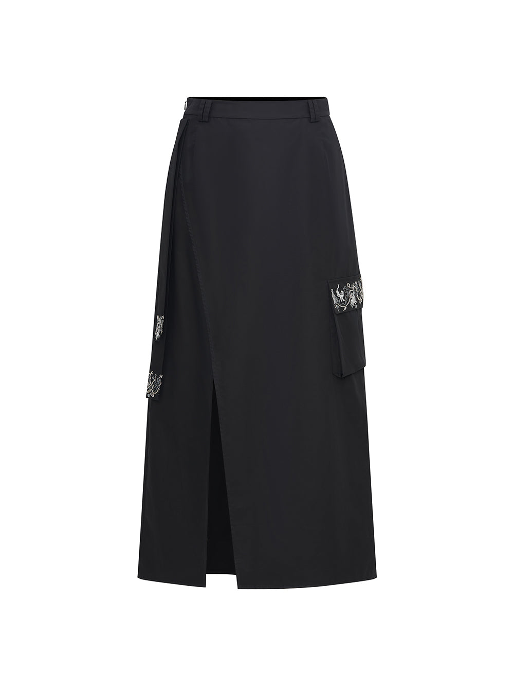 MUKZIN Workwear Straight Midi Skirt