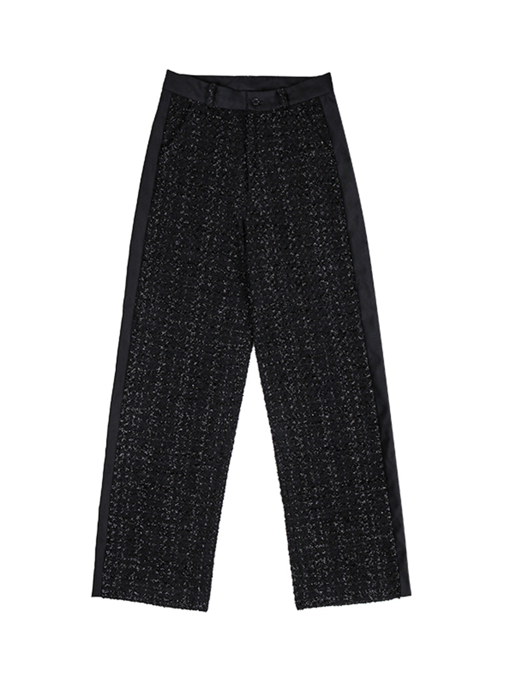 MUKTANK x ARDENCODE W IMPRINT Spliced Woollen Wide Leg Pants