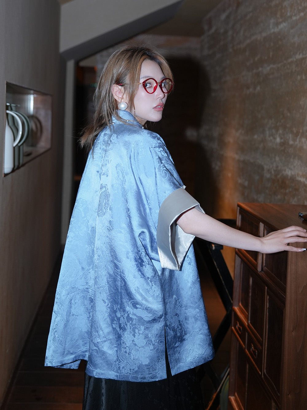 MUKZIN Tricolor Chinese Cheongsam Jacket