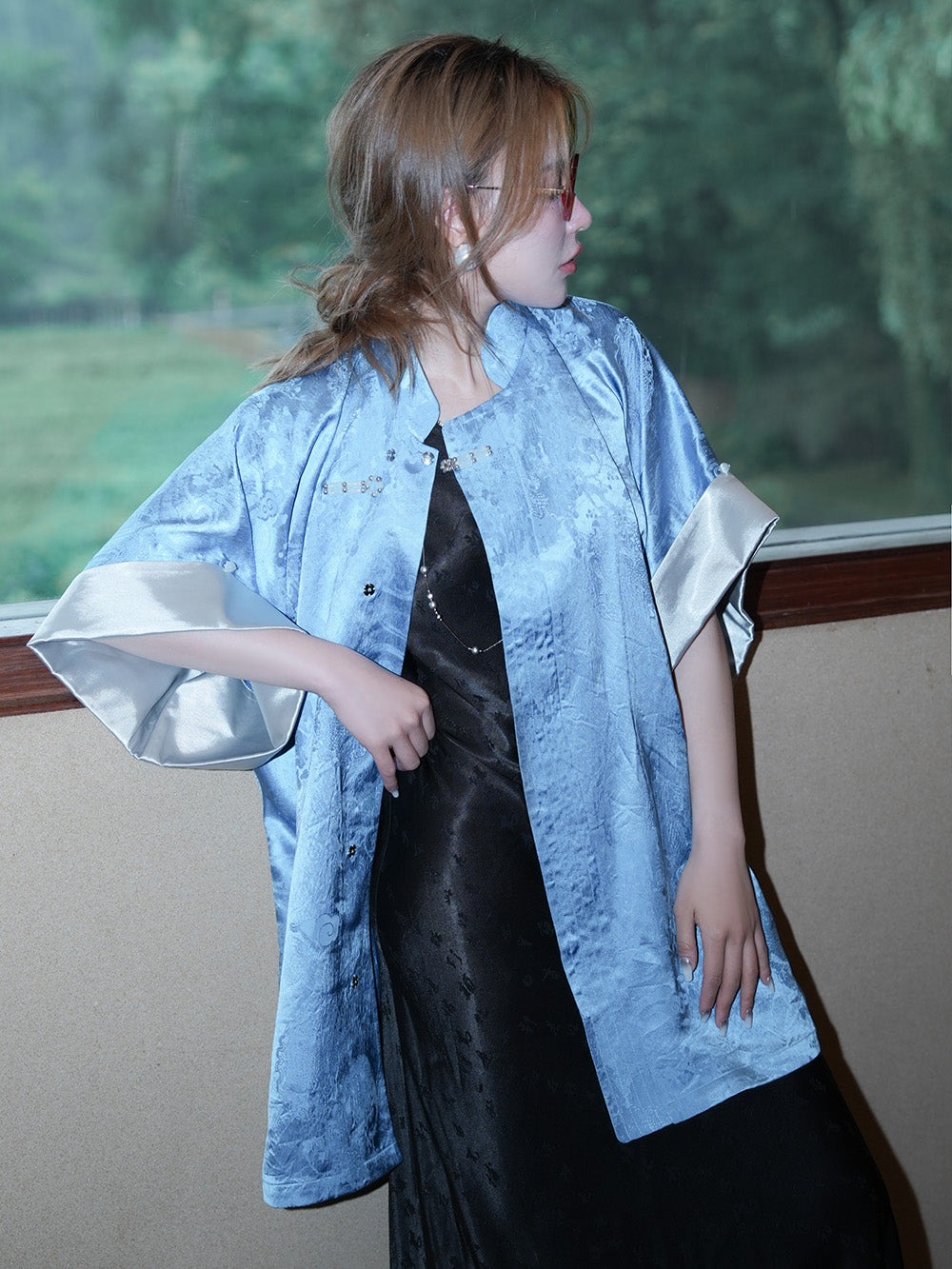 MUKZIN Tricolor Chinese Cheongsam Jacket