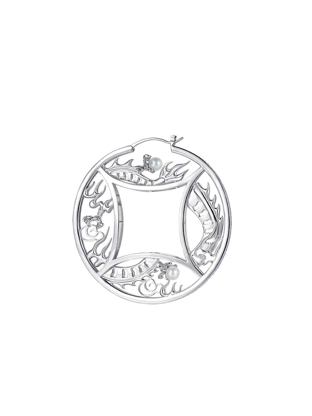 MUKTANK x GEL E LUA Dragon Coin Statement Earrings
