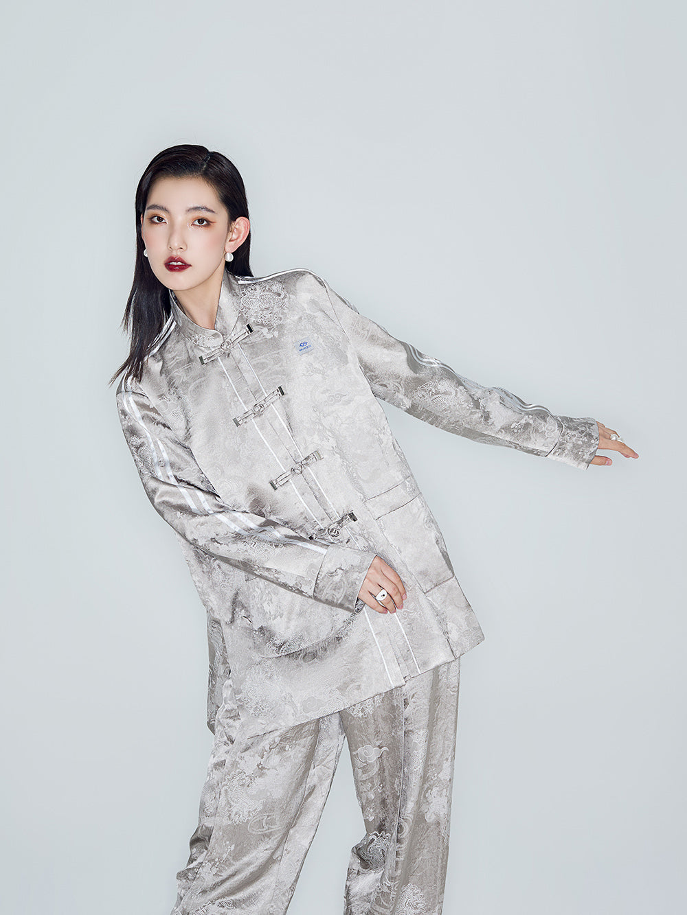 MUKZIN Lilong "thunderclap" Embossed Jacquard Neo-Chinese Style Tang Jacket
