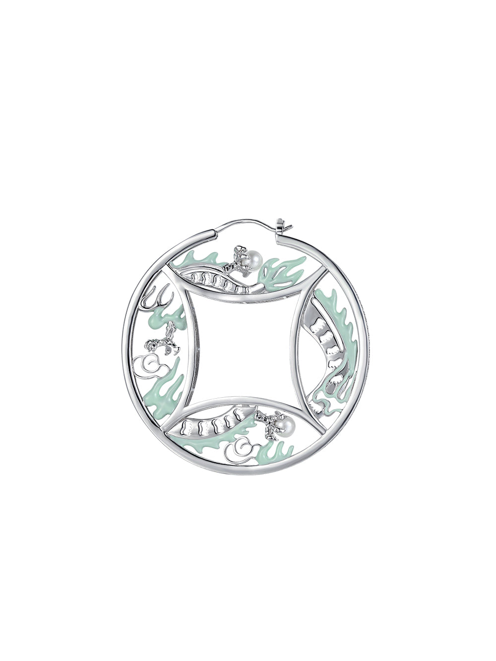 MUKTANK x GEL E LUA Dragon Coin Statement Earrings