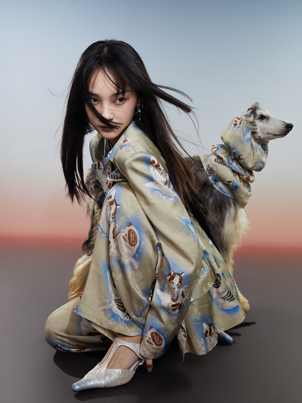 MUKZIN Printed Loose Retro Original Pants