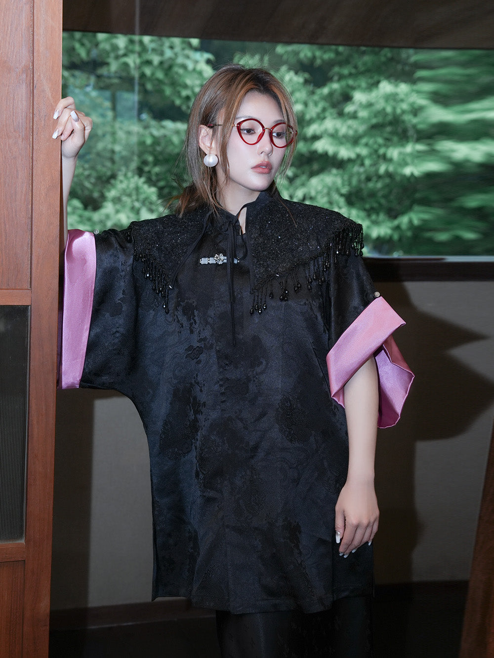 MUKZIN Tricolor Chinese Cheongsam Jacket
