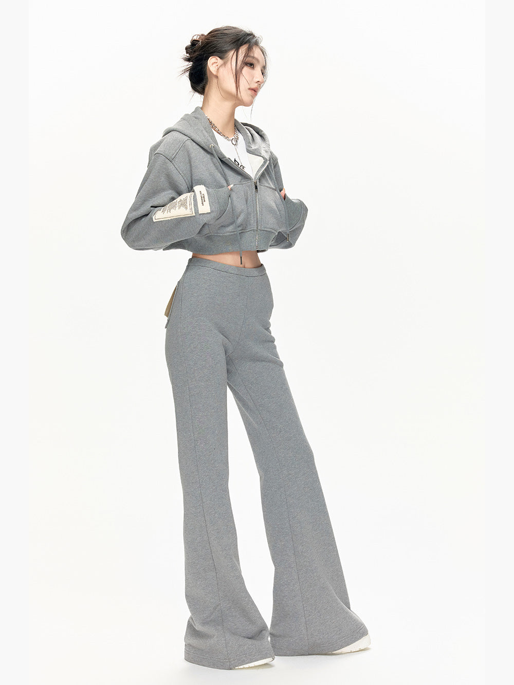 MUKTANKxARDENCODE W FREEDOM Loose Cotton Hoodie