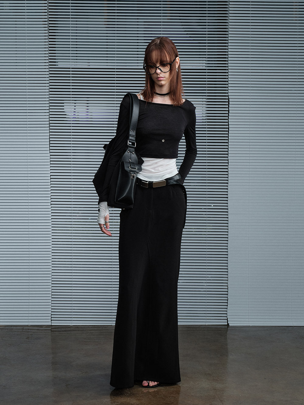 MUKTANK X MODULER Atmospheric Mermaid Hem Midi Skirt