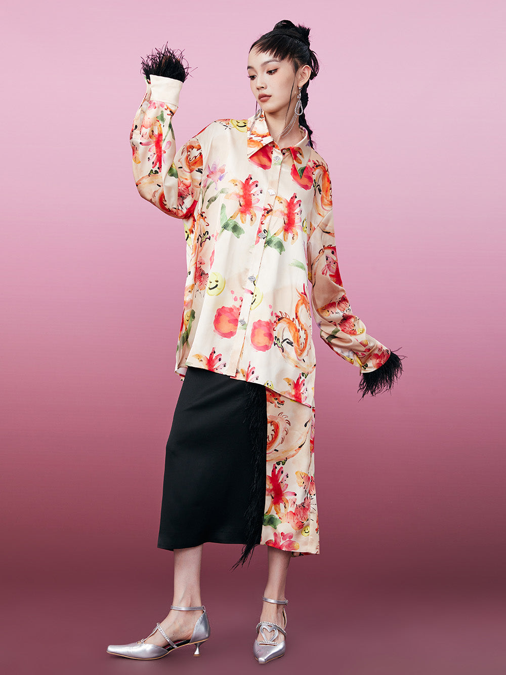 MUKZIN Classic Printed Loose Original Vintage Shirt