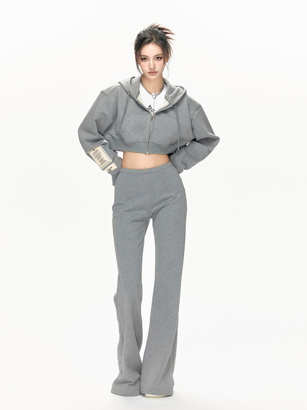 MUKTANKxARDENCODE W FREEDOM Loose Cotton Hoodie