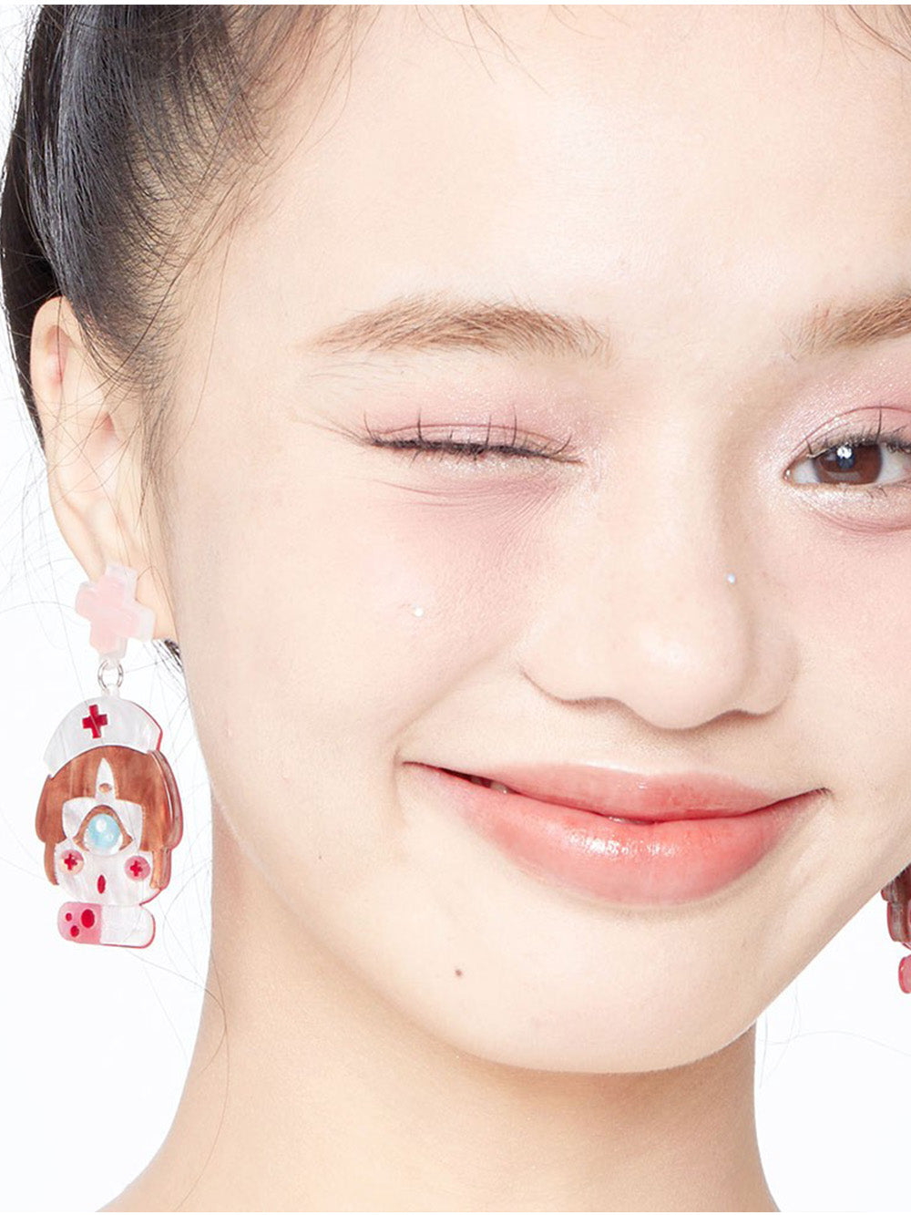 MUKTANK X QUANDO Resin and Silver Earrings