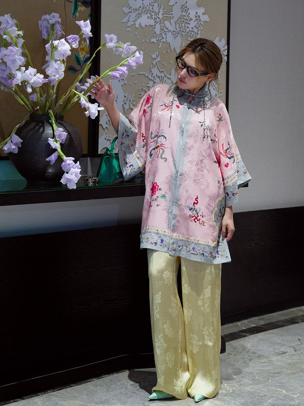 MUKZIN Chinese Style Cheongsam Retro Long Coat