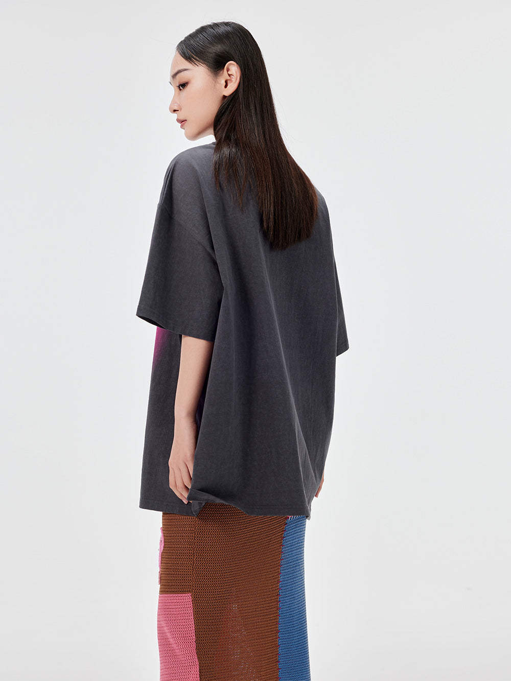 MUKZIN Casual Loose Cute Embroidered Versatile Retro Style T-shirt