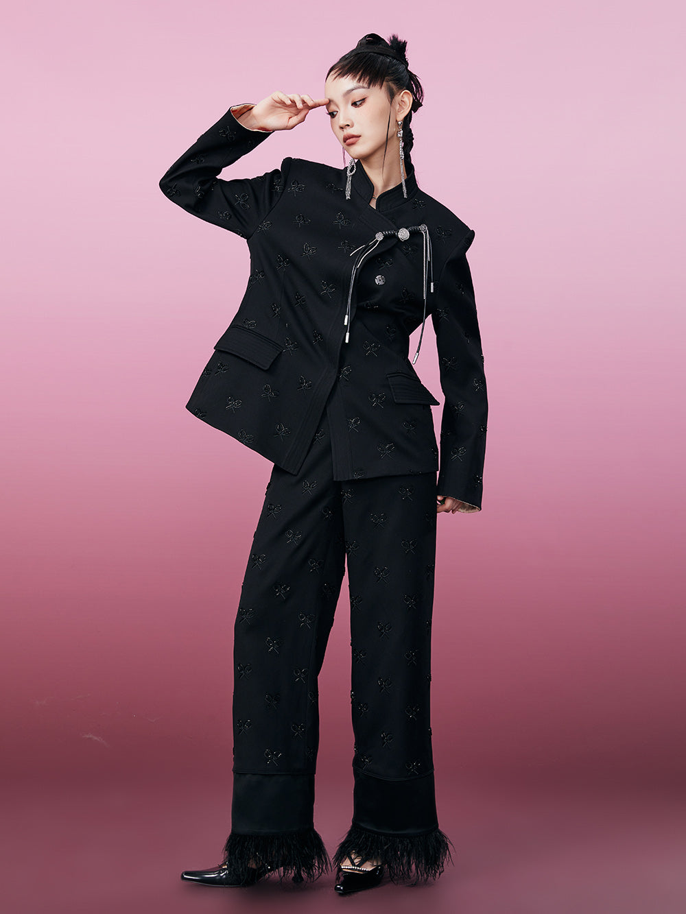 MUKZIN Beaded Slimming Loose Original Pants