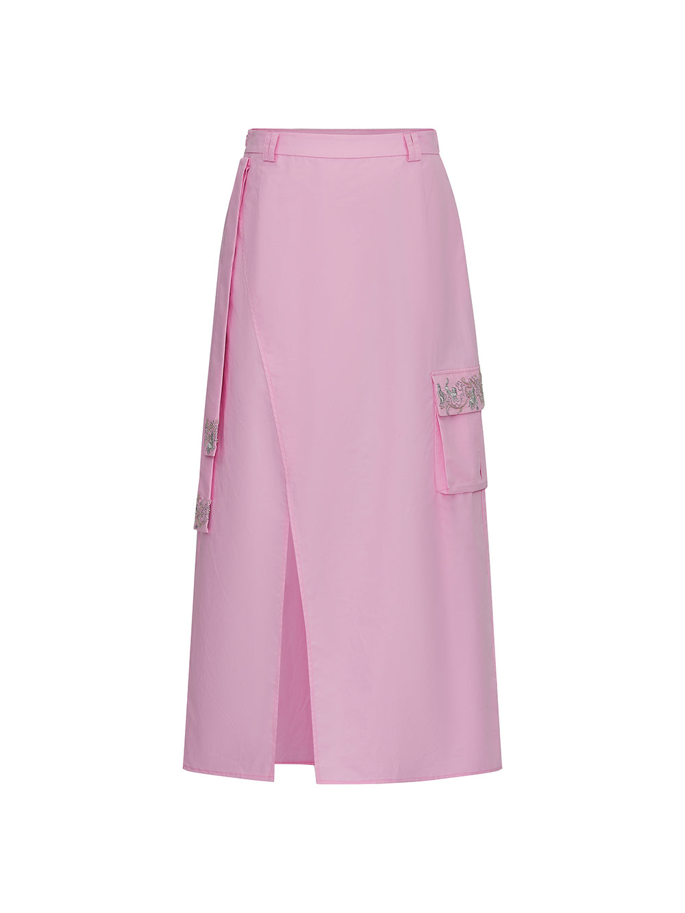MUKZIN Workwear Straight Midi Skirt
