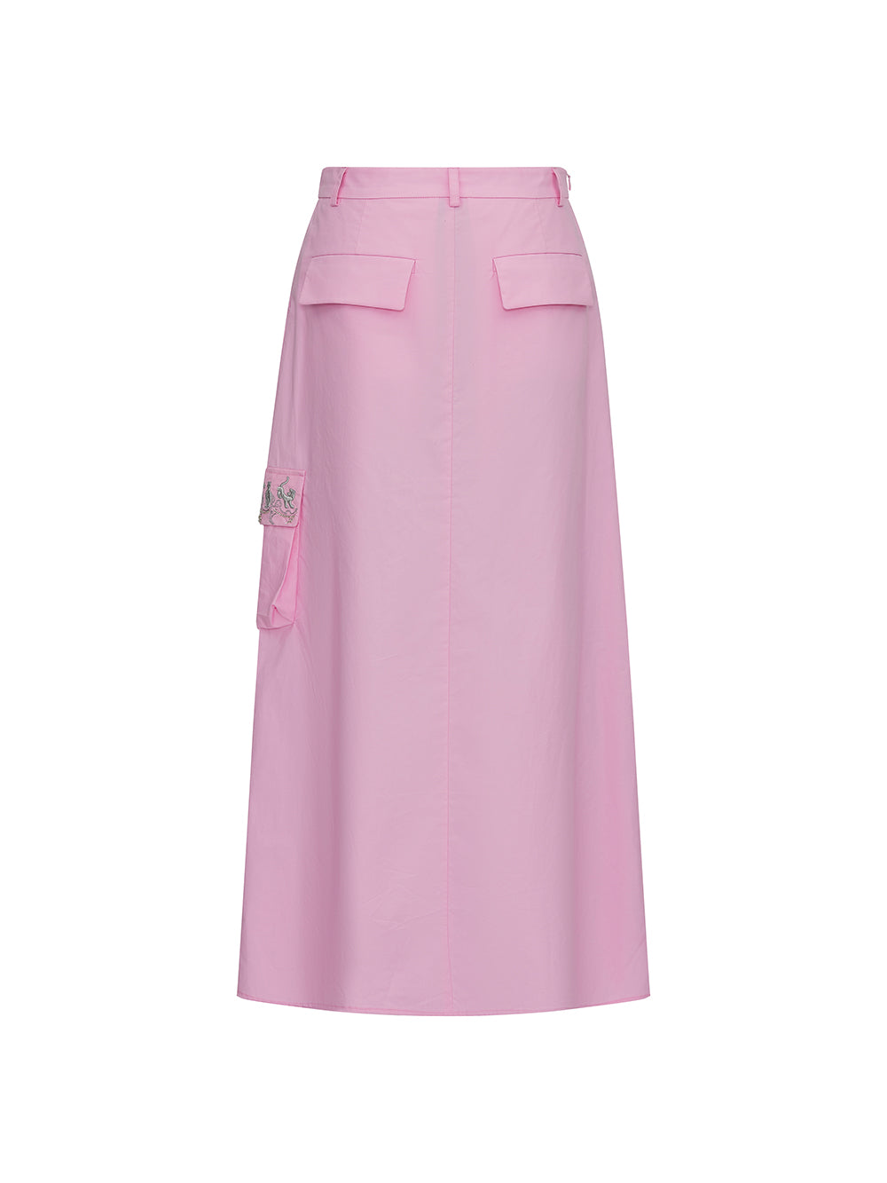 MUKZIN Workwear Straight Midi Skirt