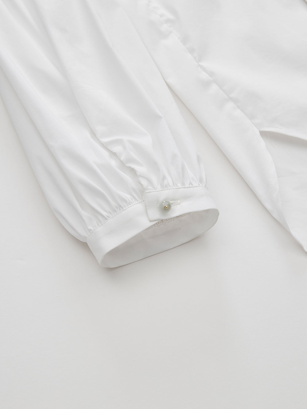 MUKZIN Linglong "White Jade" New Chinese-Style Button-Up Collar Loose Tang Dynasty-Inspired Shirt