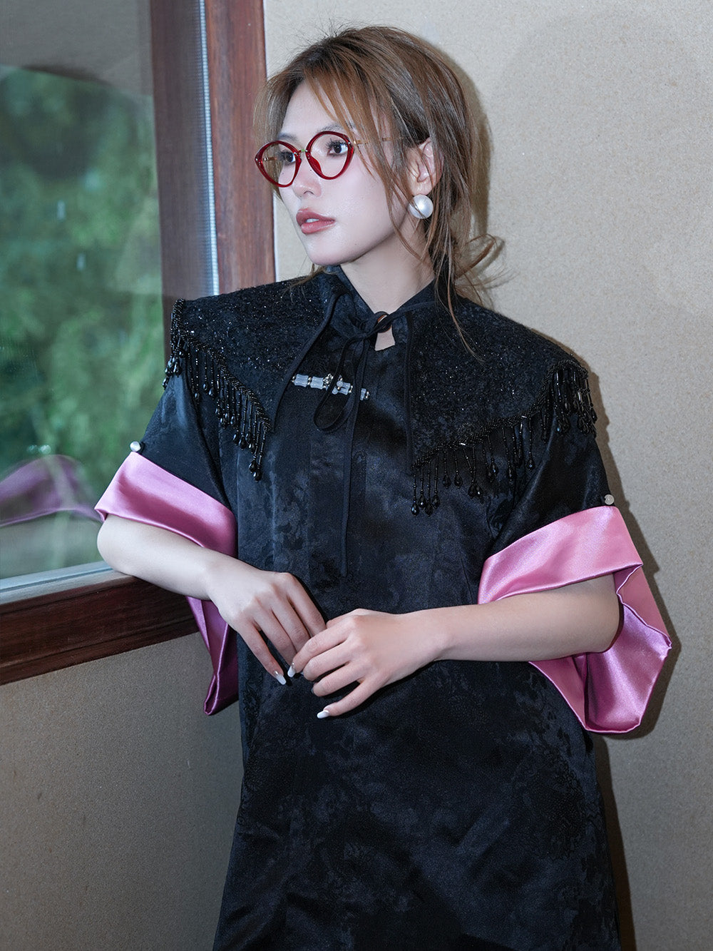 MUKZIN Tricolor Chinese Cheongsam Jacket