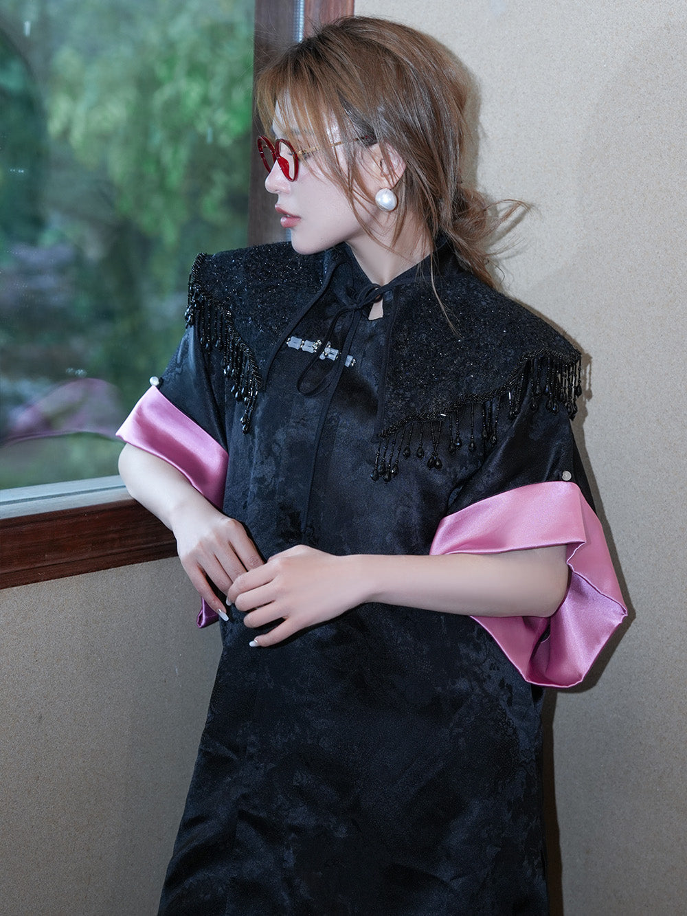 MUKZIN Tricolor Chinese Cheongsam Jacket