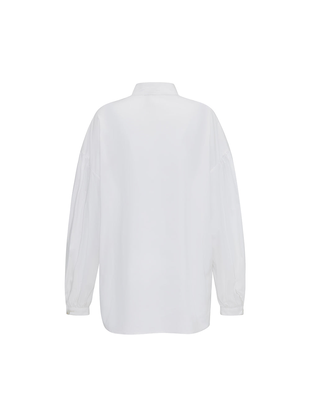 MUKZIN Linglong "White Jade" New Chinese-Style Button-Up Collar Loose Tang Dynasty-Inspired Shirt