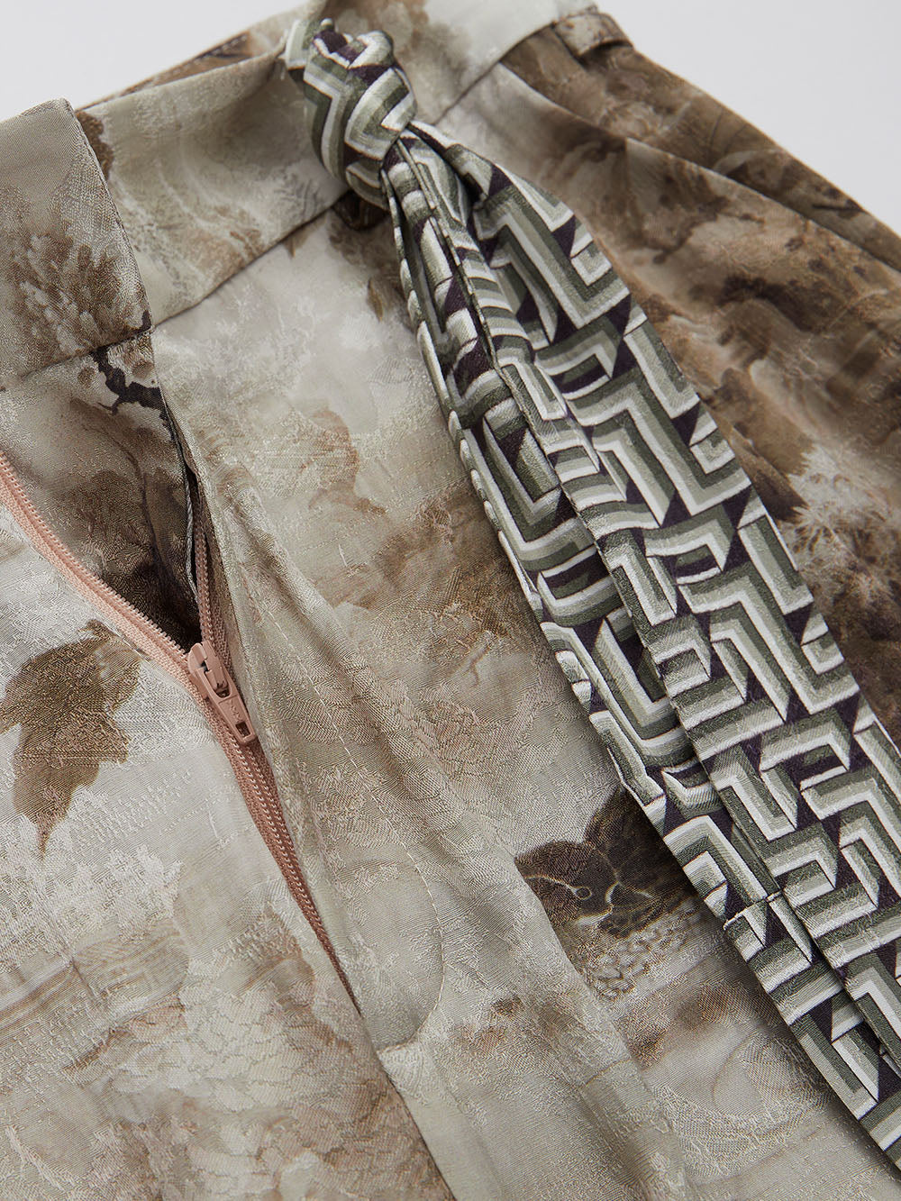 MUKZIN Lilong "Mandarin Duck" Ink-Wash Wide Leg Pants