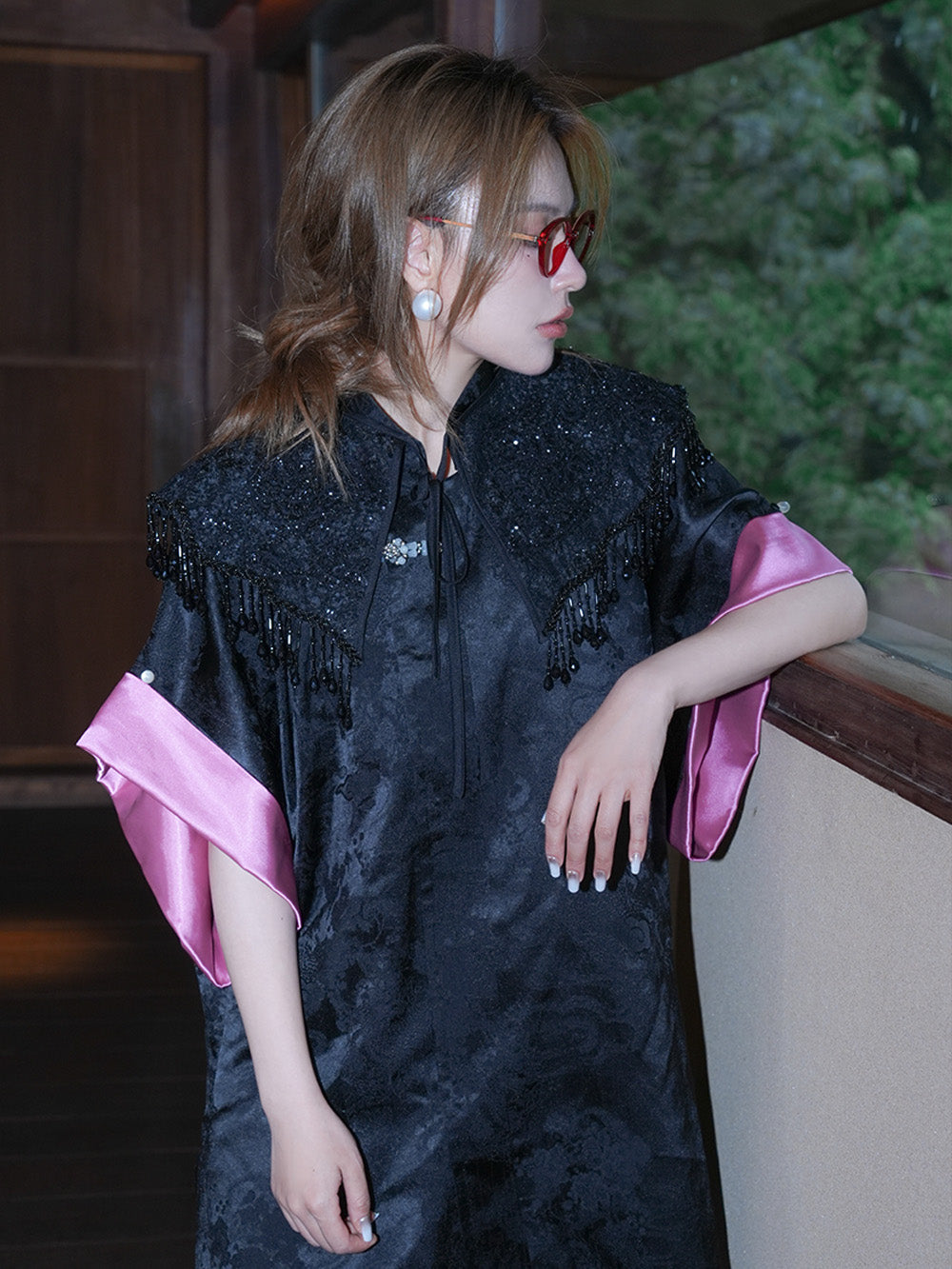MUKZIN Tricolor Chinese Cheongsam Jacket