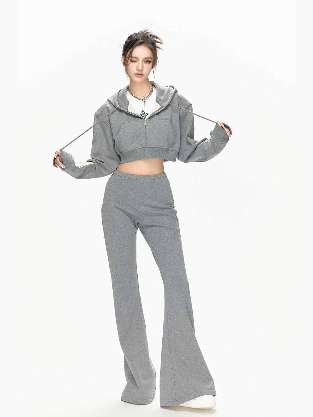 MUKTANKxARDENCODE W FREEDOM Loose Cotton Hoodie