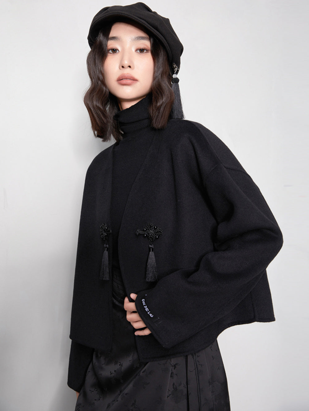 MUKTANK x CUUDICLAB Tassel Double-faced Woolen Coat