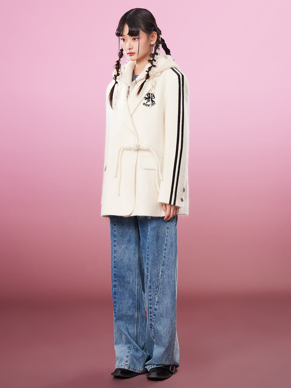 MUKZIN Strap Style Marked Chic Coat