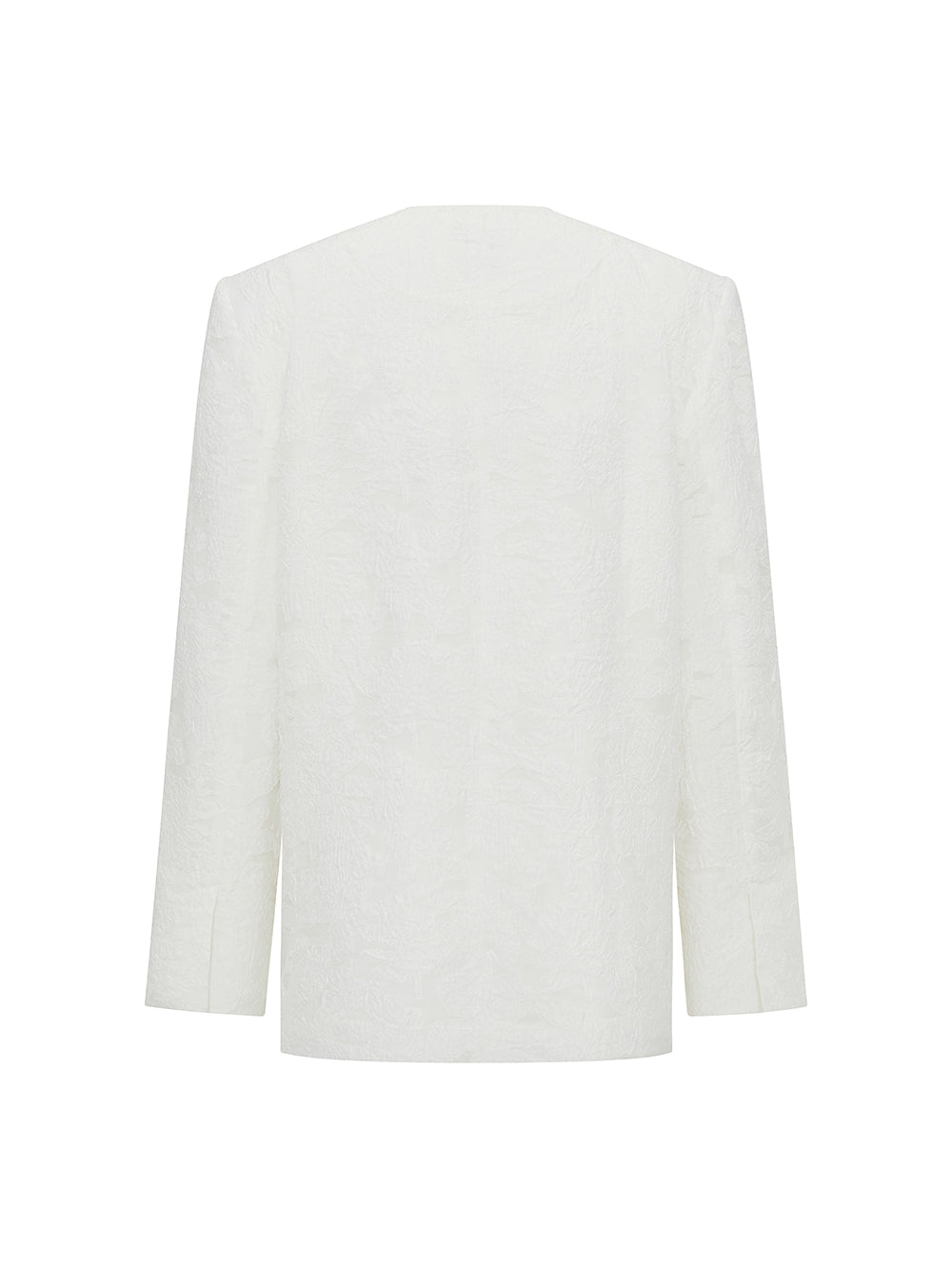 MUKZIN White Jacquard Chinese Charming Suit